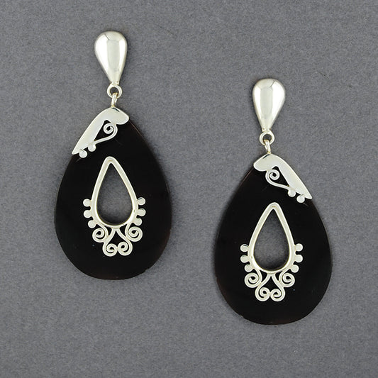 Teardrop Shell Post Earrings