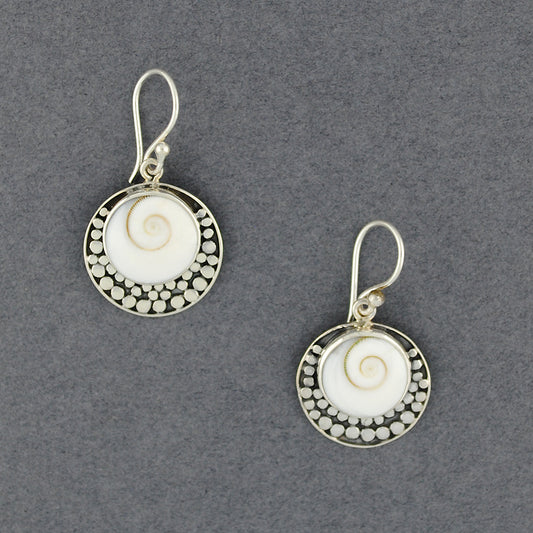 Shiva's Eye Dotted Circle Earrings