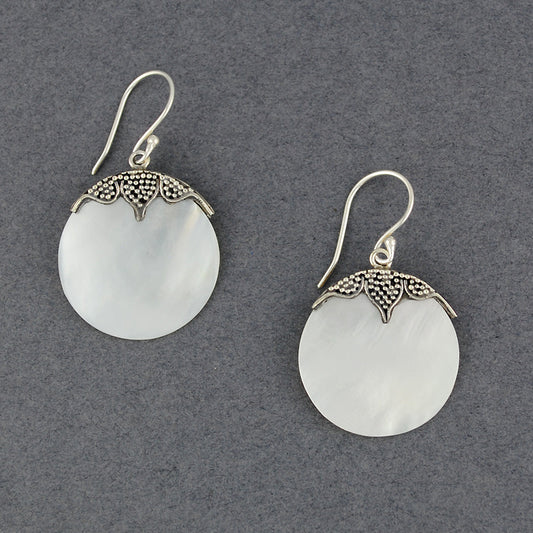 Mother of Pearl Petal Earrings