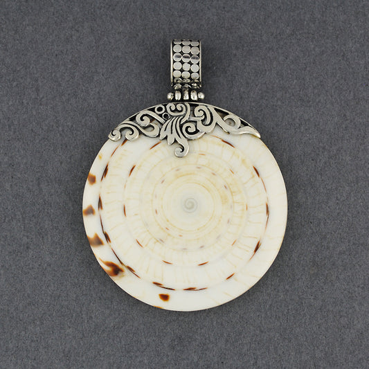 Cone Shell Large Ornate Pendant