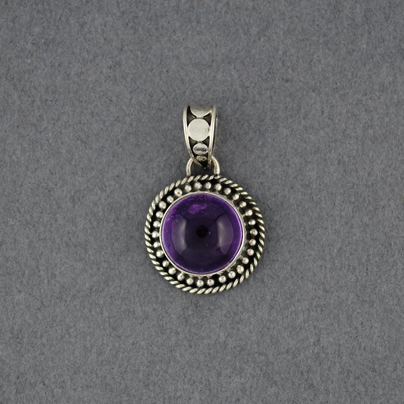 Amethyst Cabochon Pendant