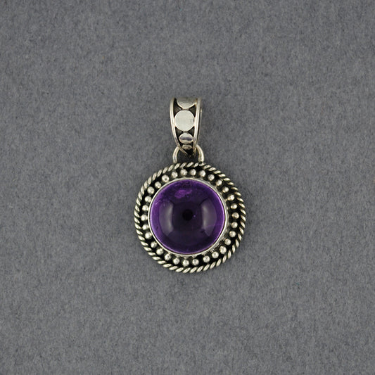Amethyst Cabochon Pendant