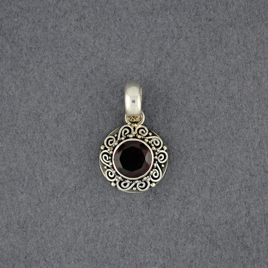 Garnet Spirals Pendant