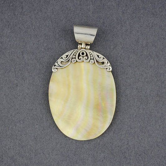 Mother of Pearl Oval Pendant