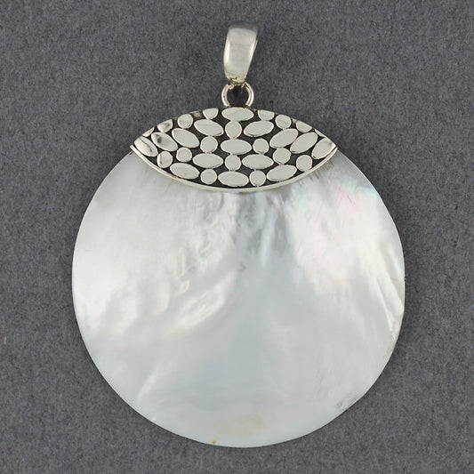 Mother of Pearl Dots and Ovals Pendant