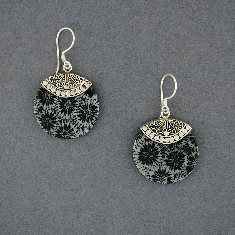 Fossilized Coral Earrings