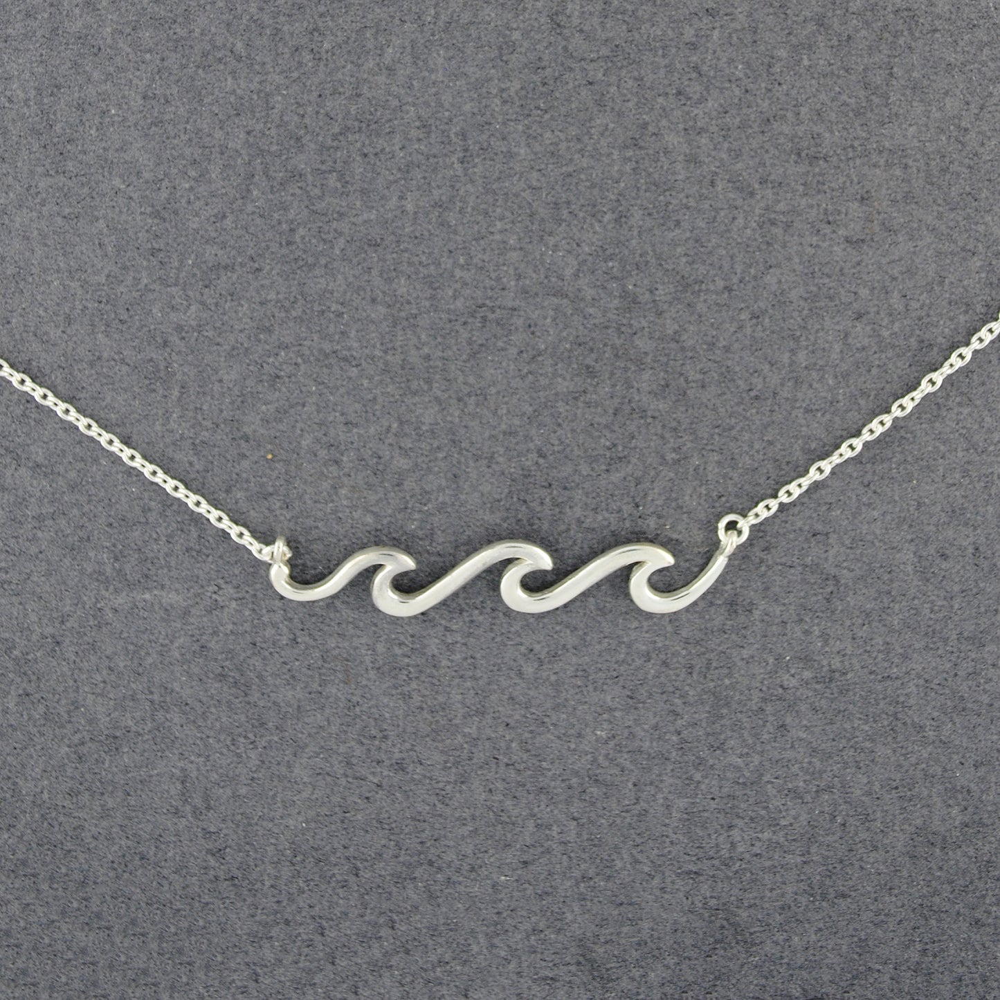 Sterling Silver Waves Necklace