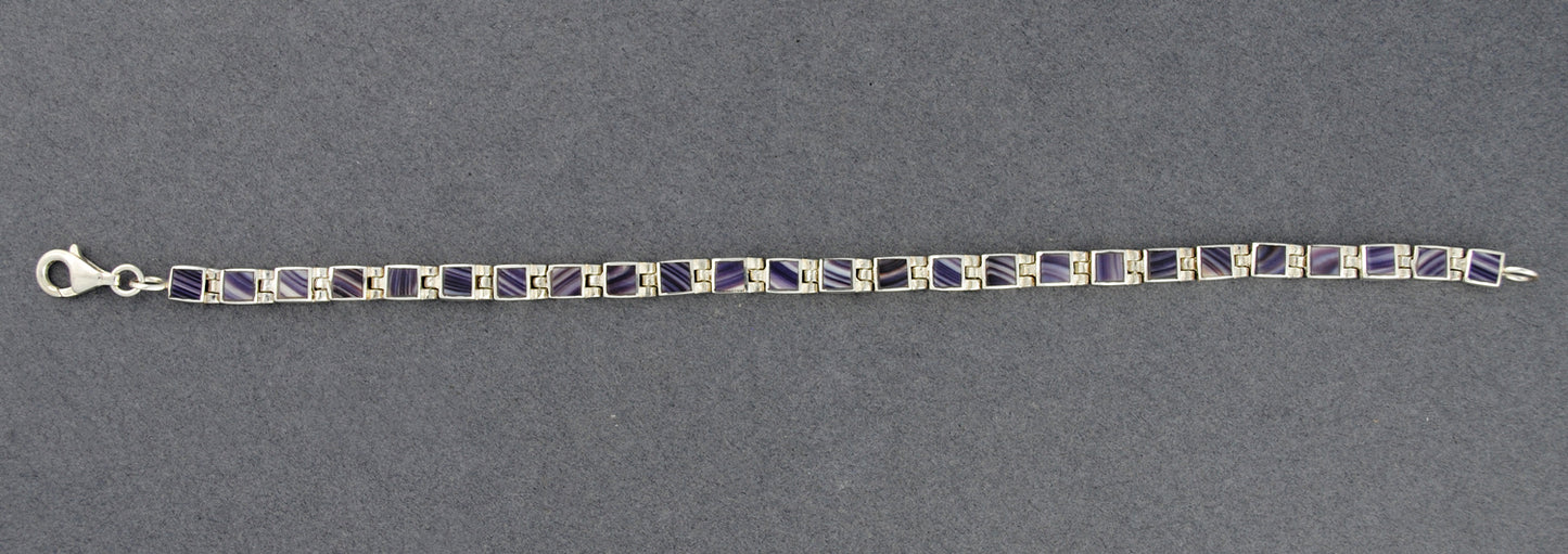 Wampum Small Square Hinge Bracelet