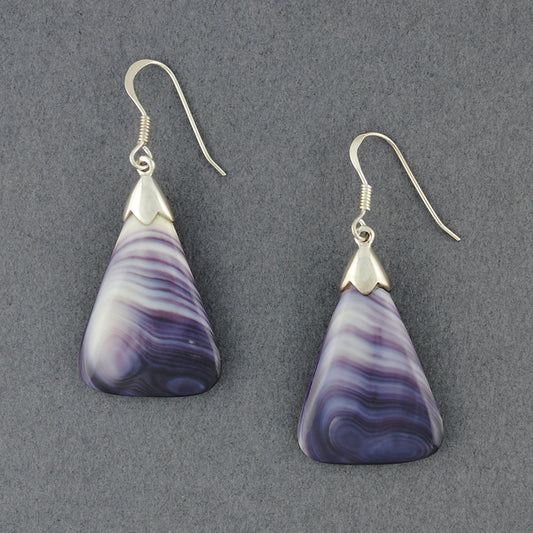 Wampum Long Triangle Earring