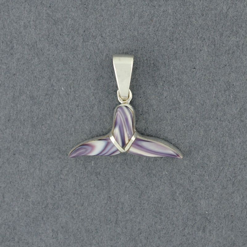 Wampum Small Whale Tail Pendant