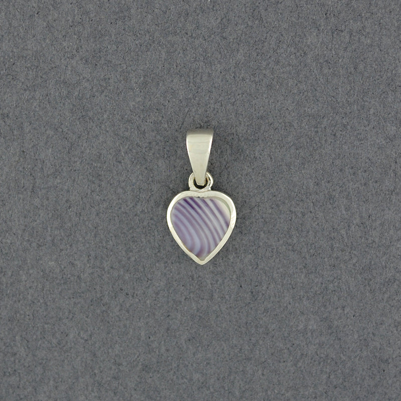 Wampum Small Heart Pendant