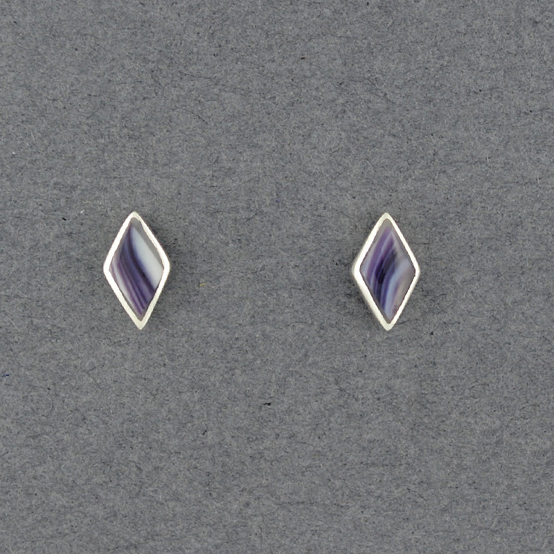 Wampum Rhombus Post Earring