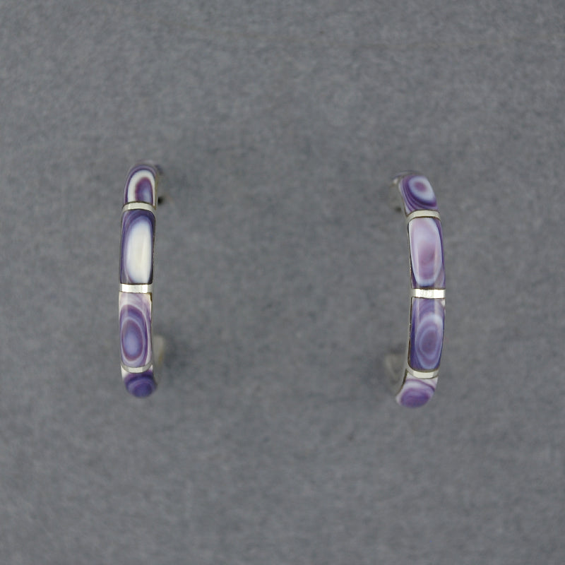 Wampum Hoop Earring