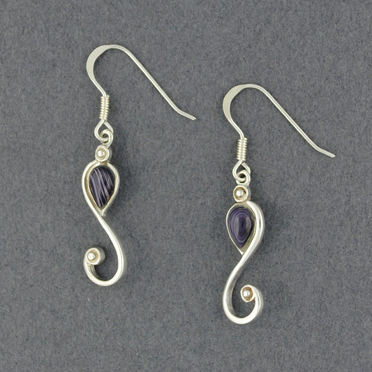 Wampum Swirl Earring