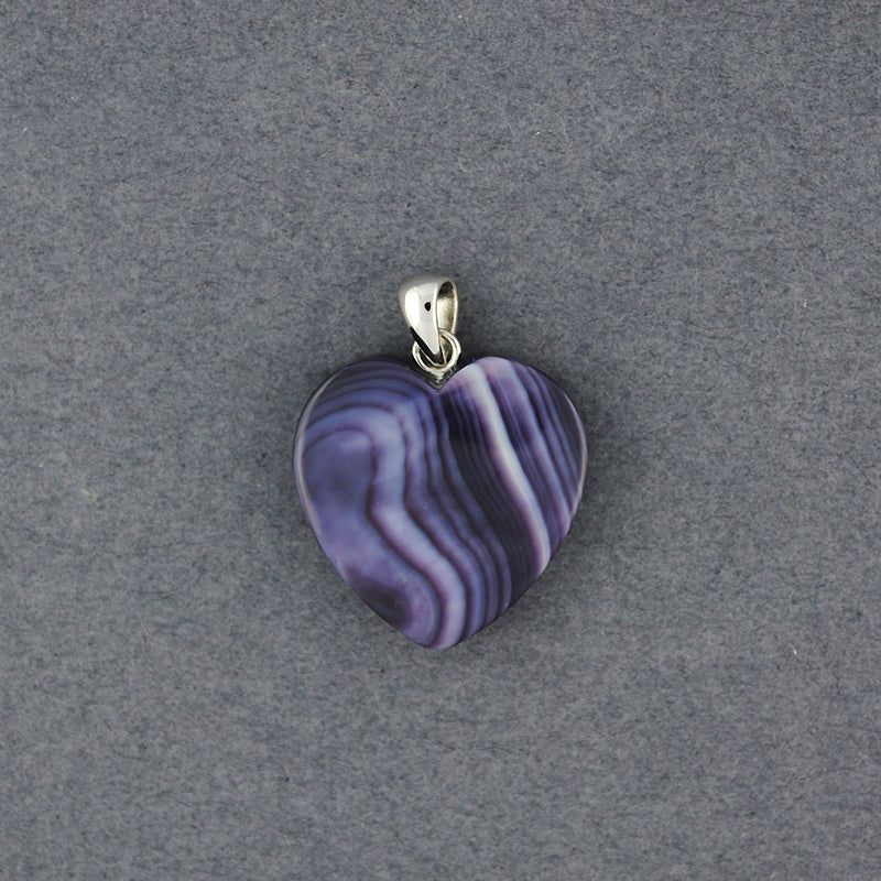 Wampum Medium Natural Heart Pendant