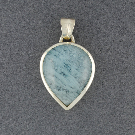Sterling Silver Aquamarine Drop Pendant