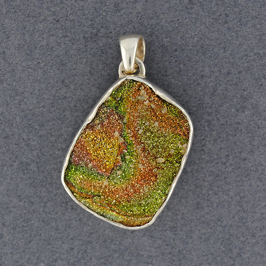 Sterling Silver Spectral Pyrite Pendant