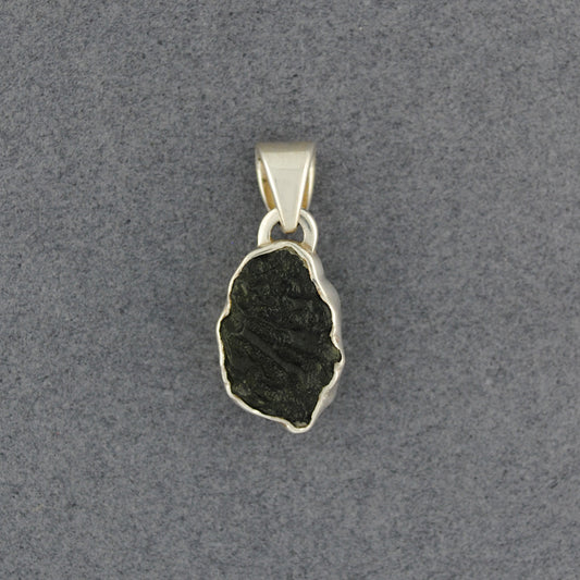 Sterling Silver Small Moldavite Pendant