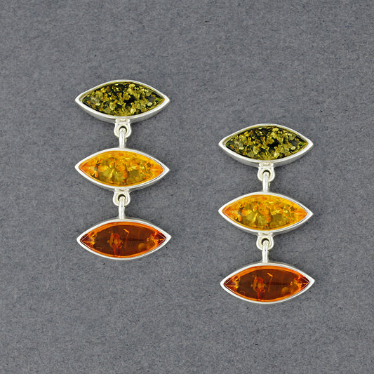 Amber Multi Color Post Earrings