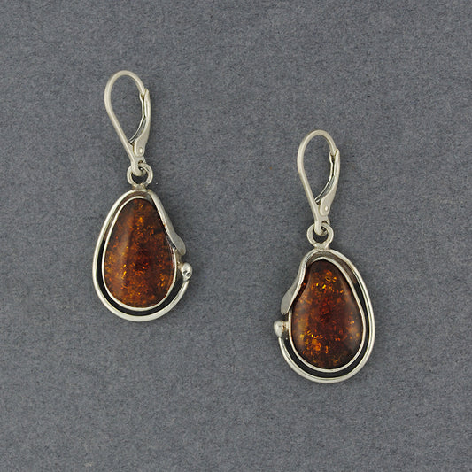 Amber Teardrop Earrings