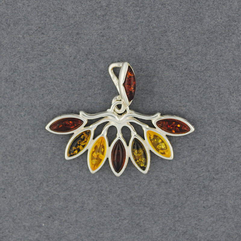 Amber Multi Color Fan Pendant