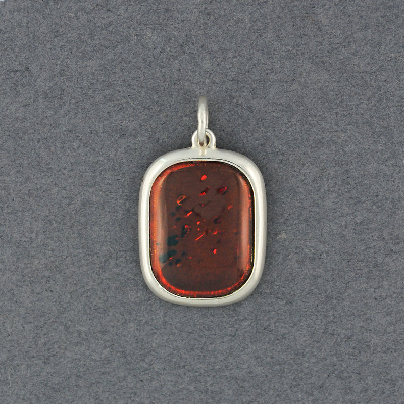 Amber Simple Square Pendant