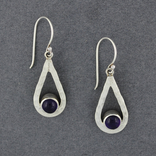 Drop Amethyst Earrings