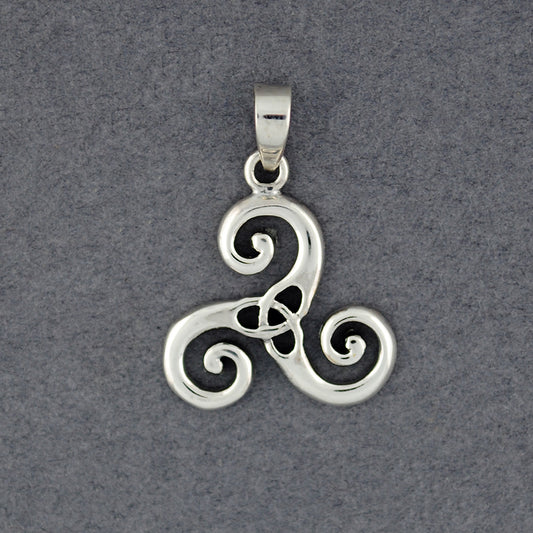 Sterling Silver Triskele Pendant