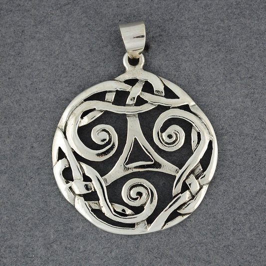 Sterling Silver Large Intricate Celtic Knot Pendant