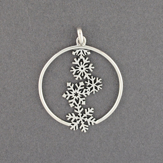 Cascading Snowflakes Pendant