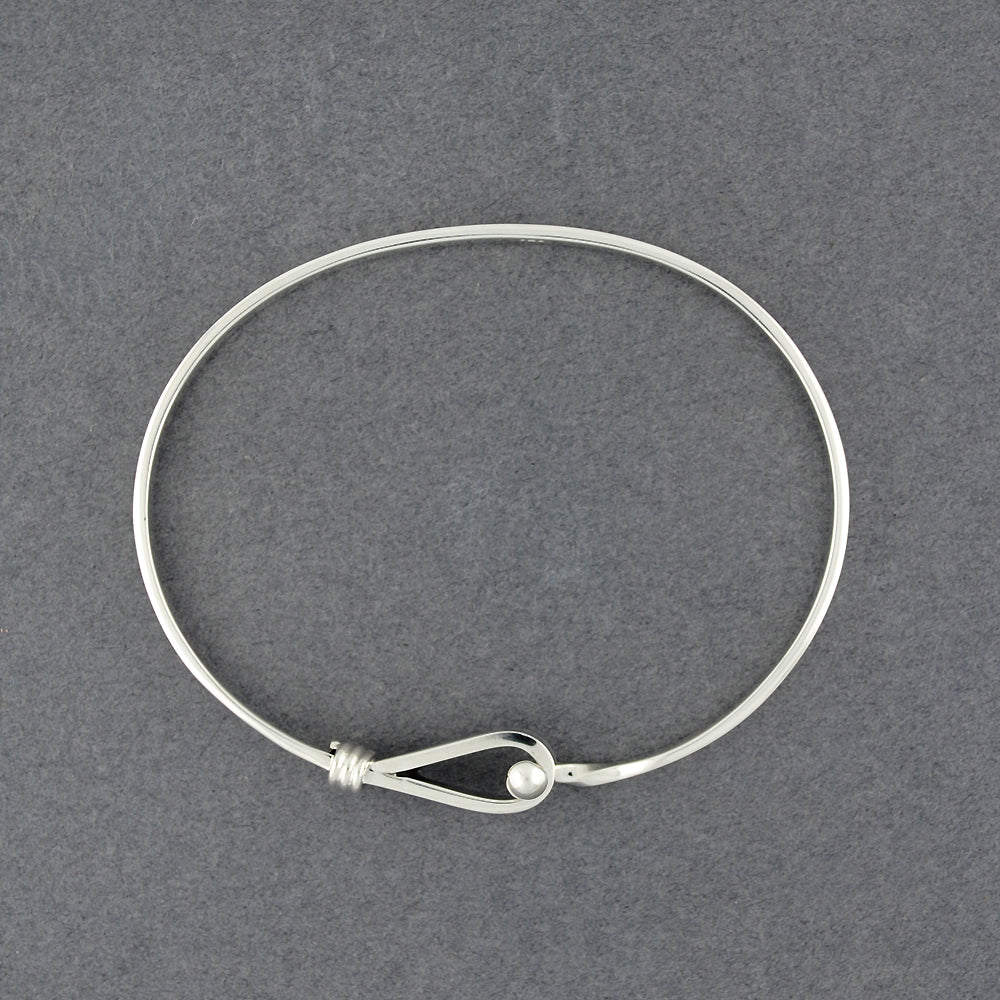 Sterling Silver Hook and Loop Bangle