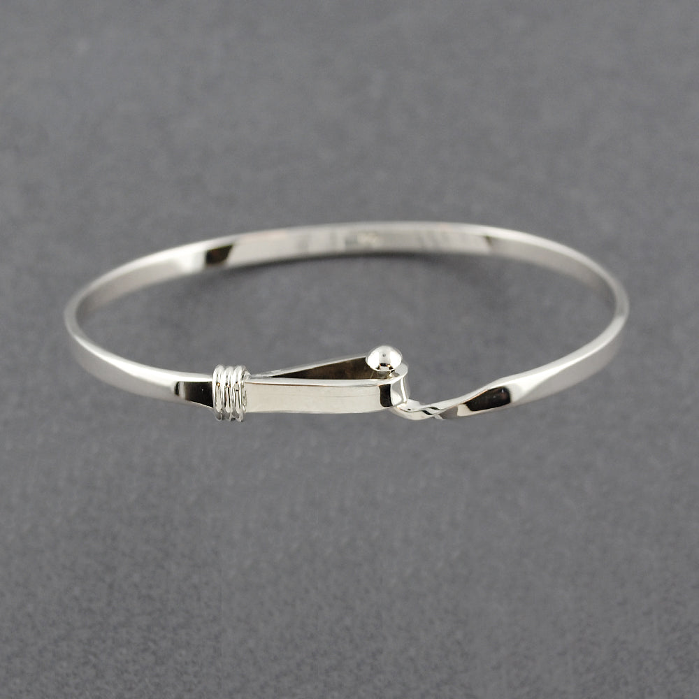 Sterling Silver Hook and Loop Bangle