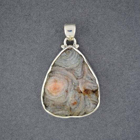 Sterling Silver Desert Druzy Medium Teardrop Pendant