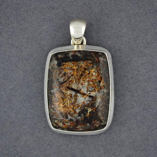 Sterling Silver Astrophyllite Pendant