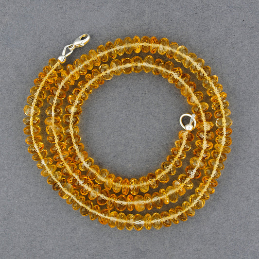 Citrine Beaded Necklace
