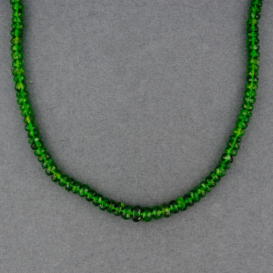 Chrome Diopside Beaded Necklace