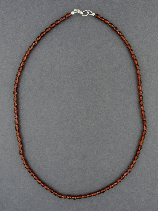 Garnet Beaded Necklace