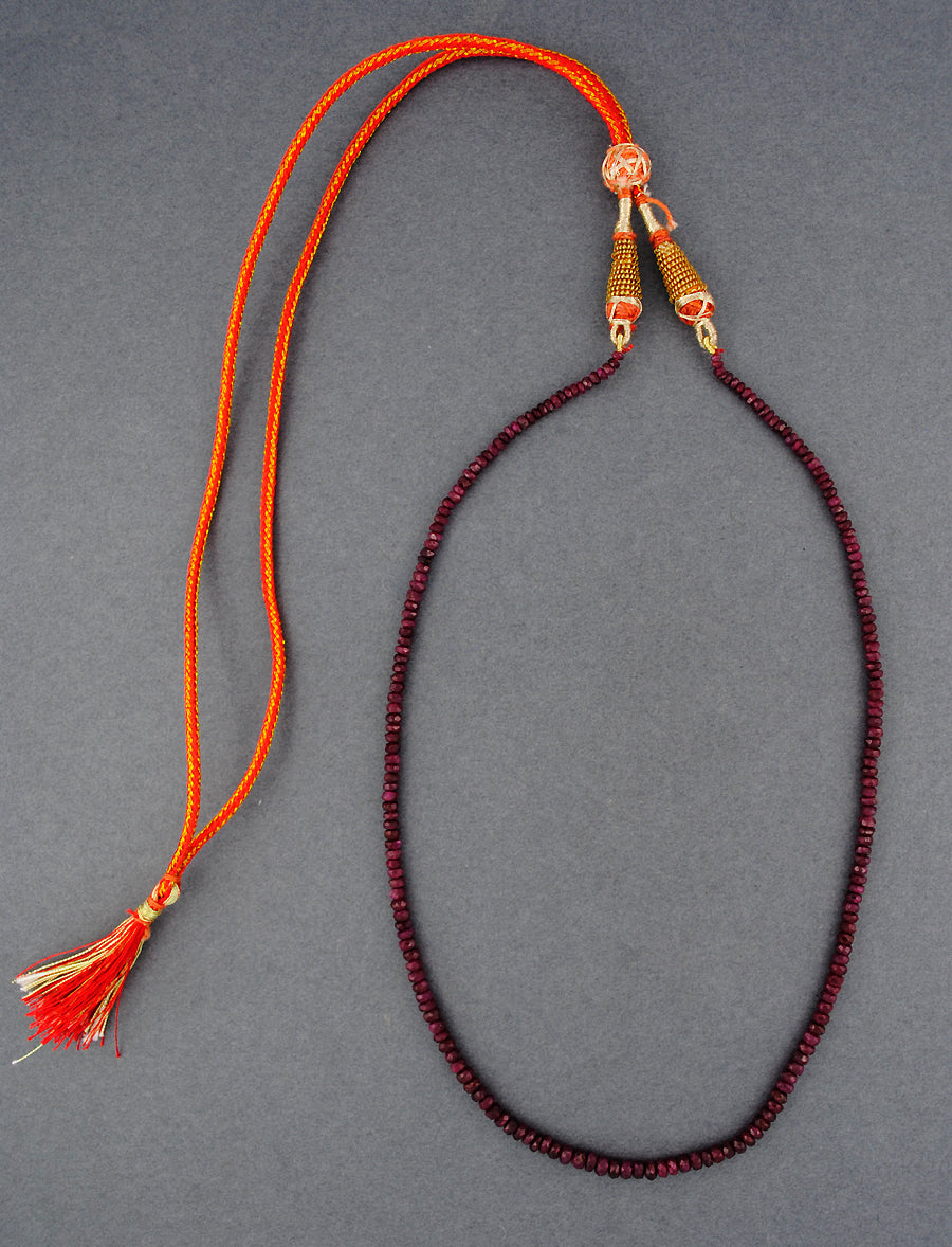 Ruby Beaded Necklace