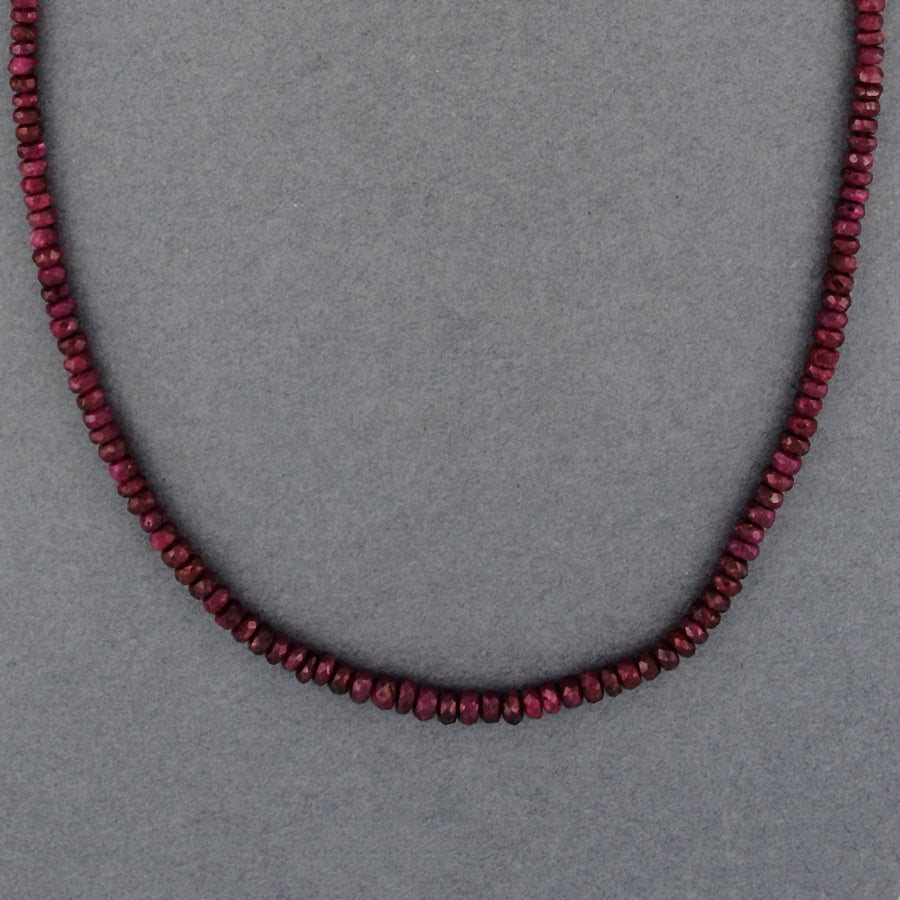 Ruby Beaded Necklace