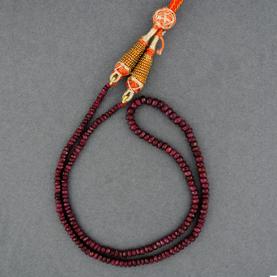 Ruby Beaded Necklace