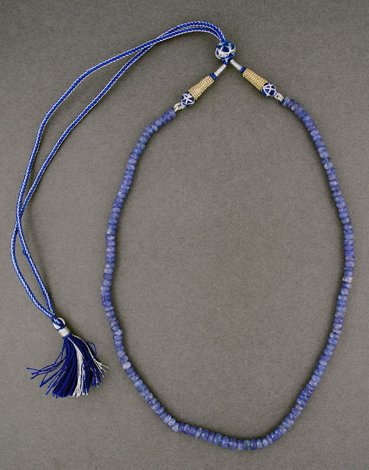 Tanzanite Beaded Necklace