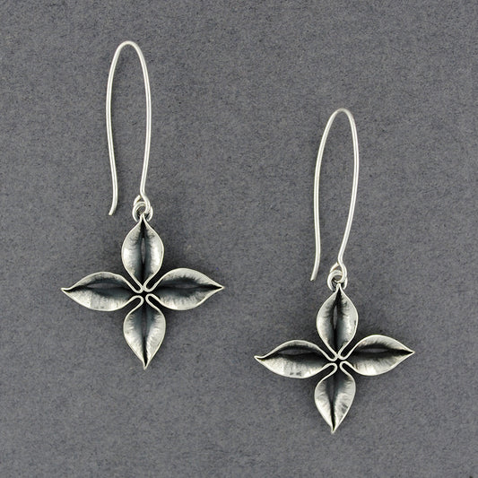 Folded Flower Earrings