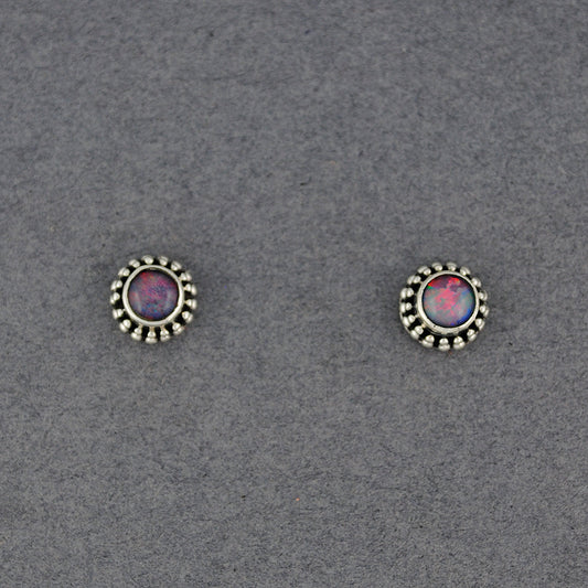Opal Dotted Post Earrings