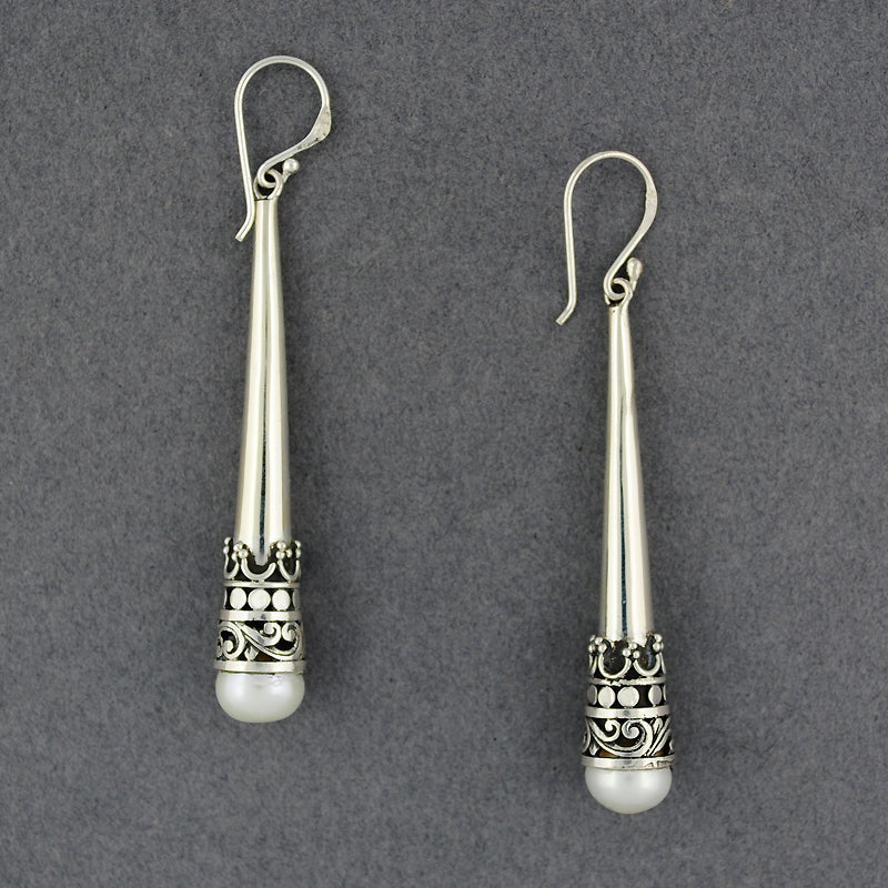 Pearl Long Drop Earrings