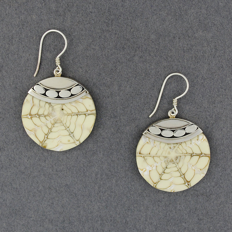 White Shell Inlay Earrings