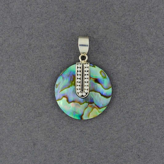 Abalone Double Dots Pendant