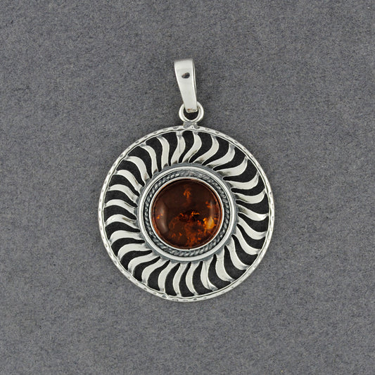 Amber Suburst Pendant