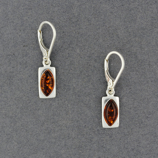 Amber Marquis in Rectangle Earrings