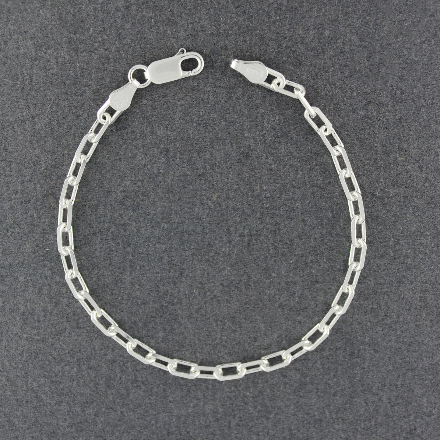 Sterling Silver Anchor Link Bracelet