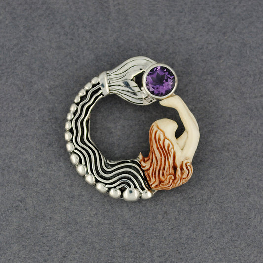 Amethyst Mermaid Pendant